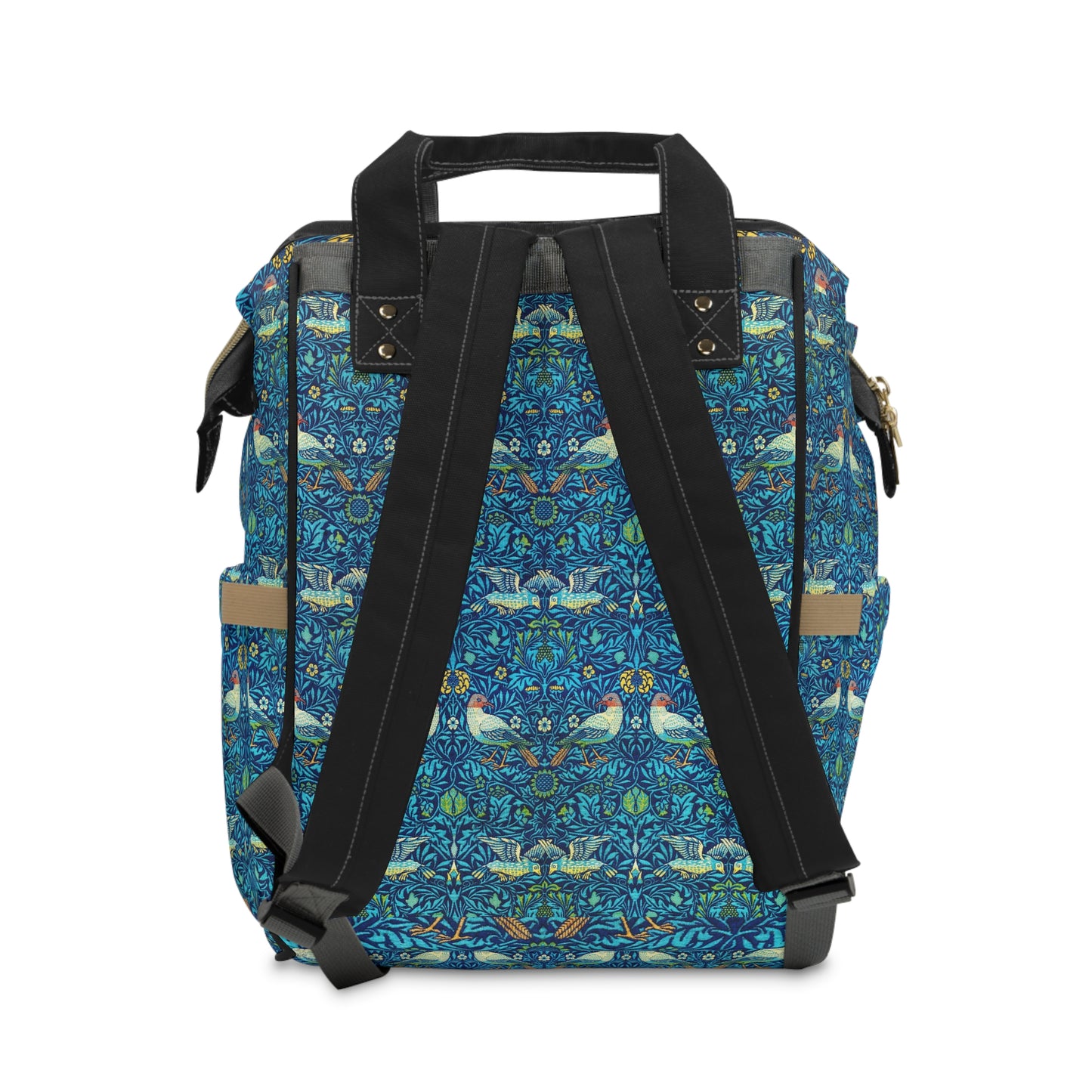 William Morris Blue Birds Multifunctional Changing Backpack