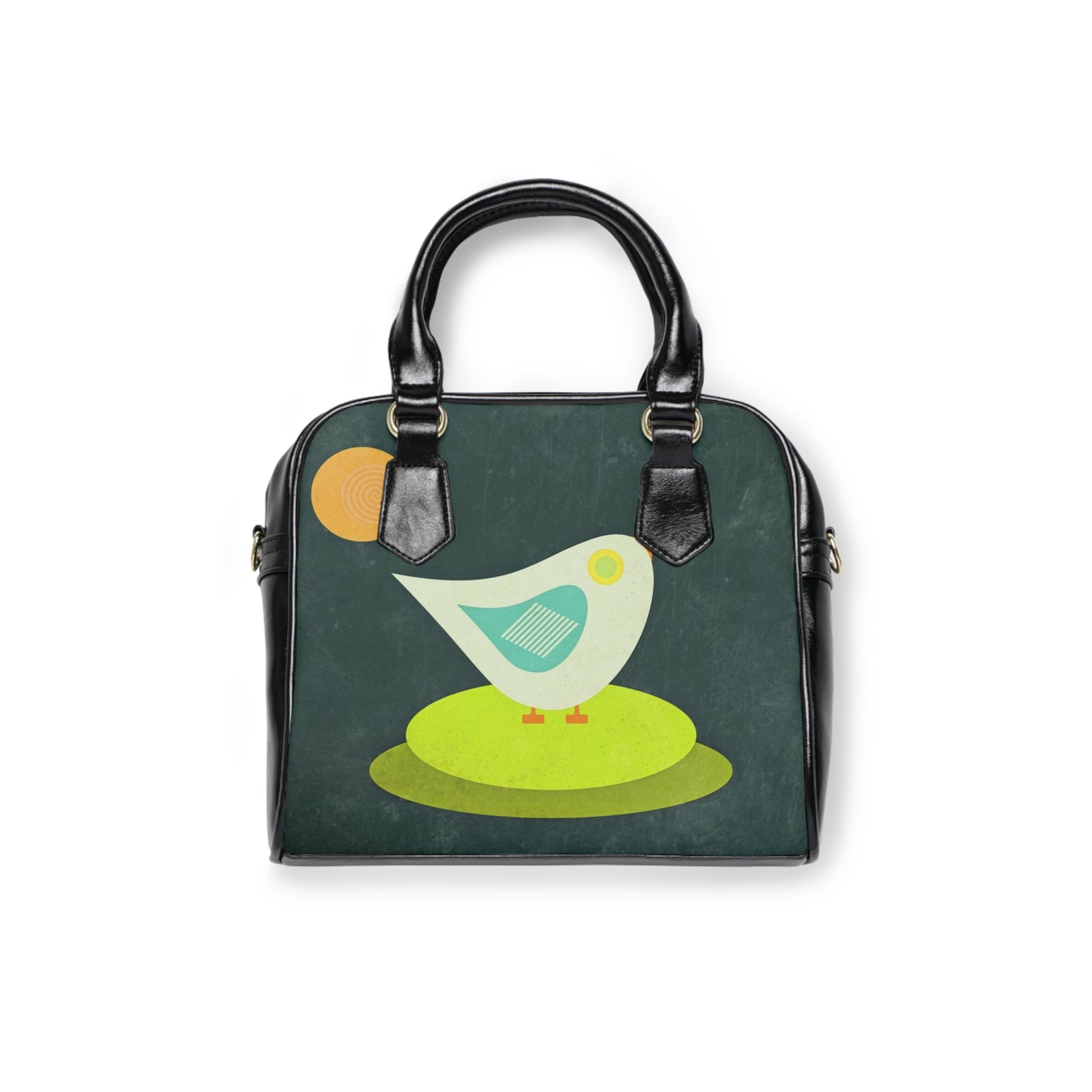 Blue Bird Shoulder Handbag