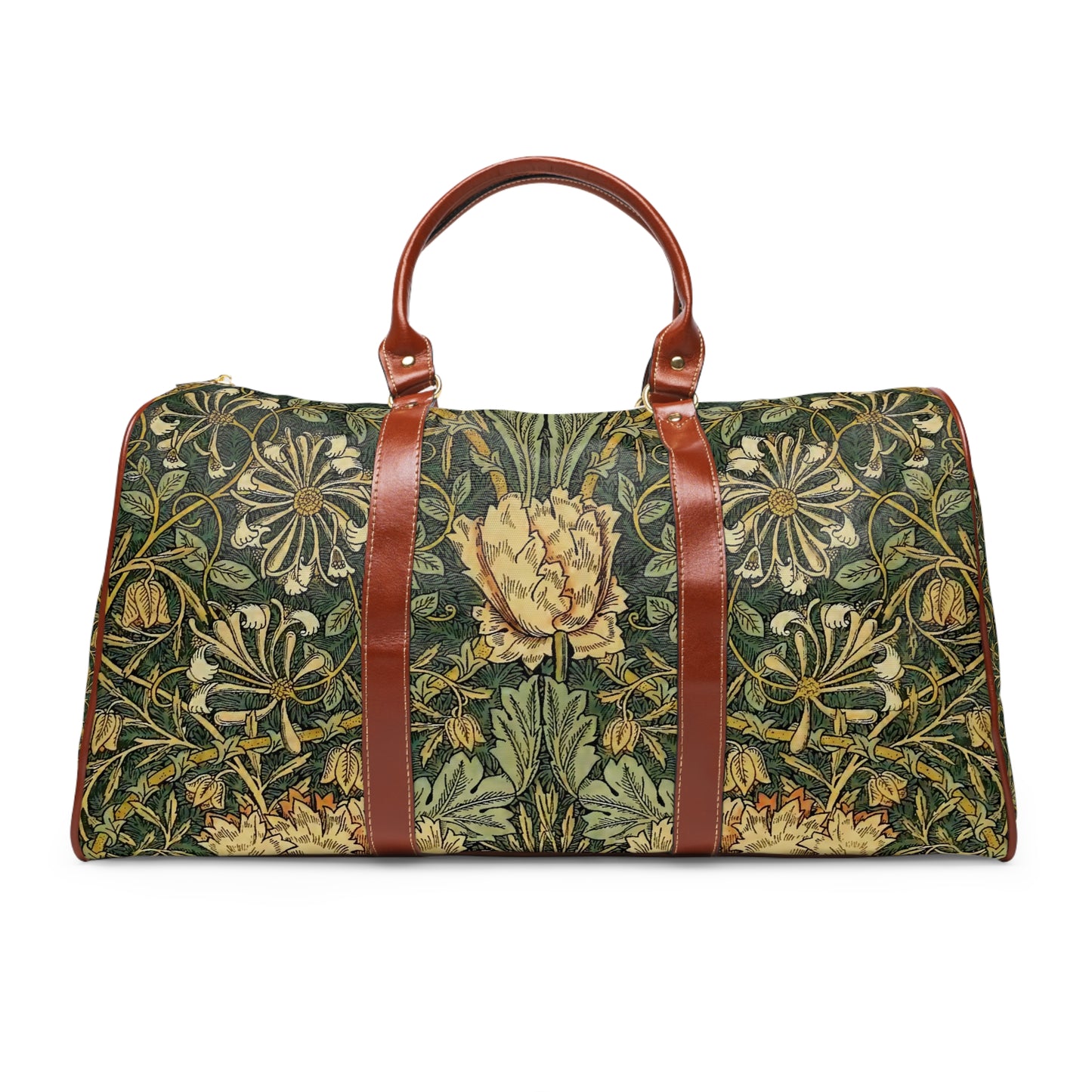 William Morris Dark Honeysuckle Waterproof Travel Bag