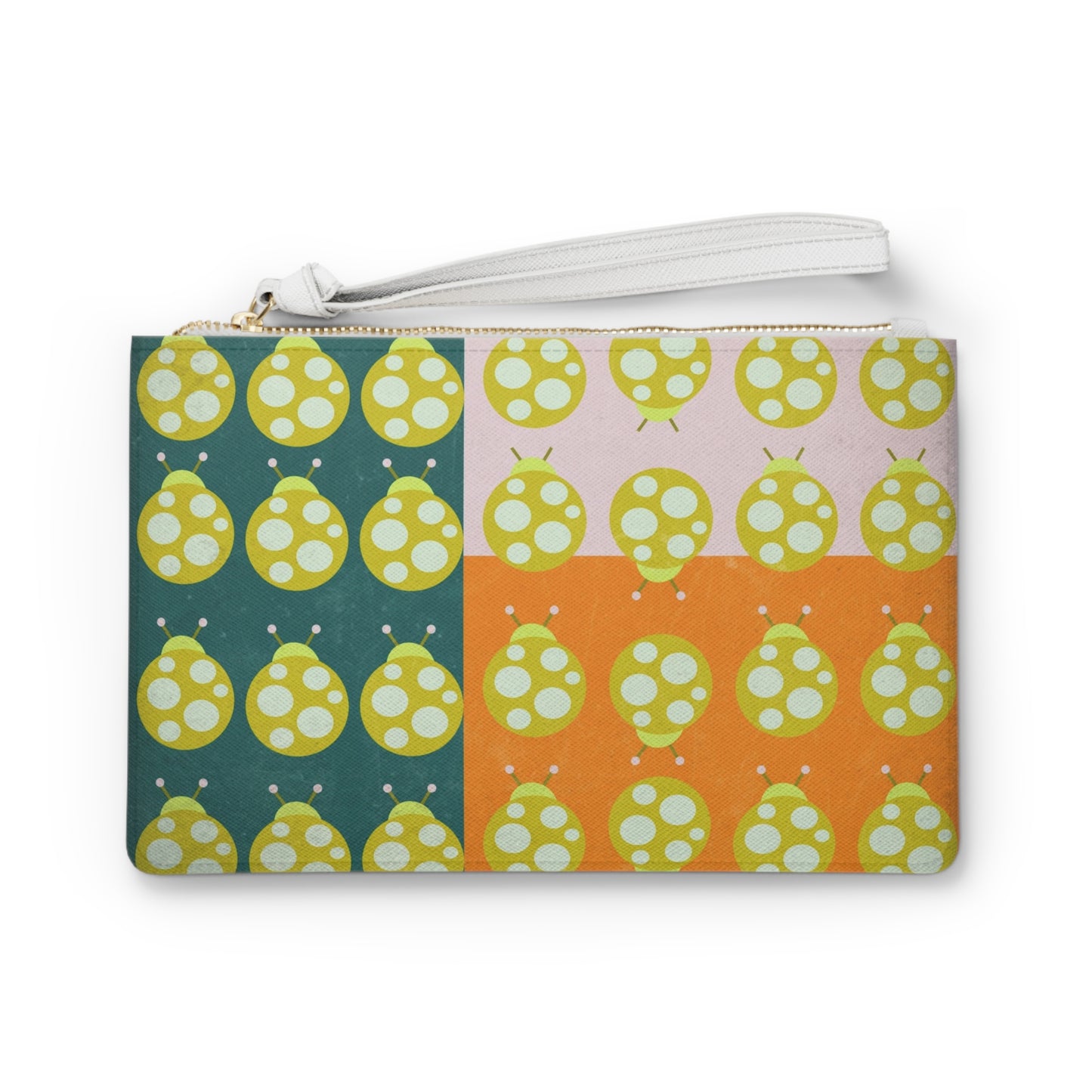 Tri Color Ladybug Clutch Bag