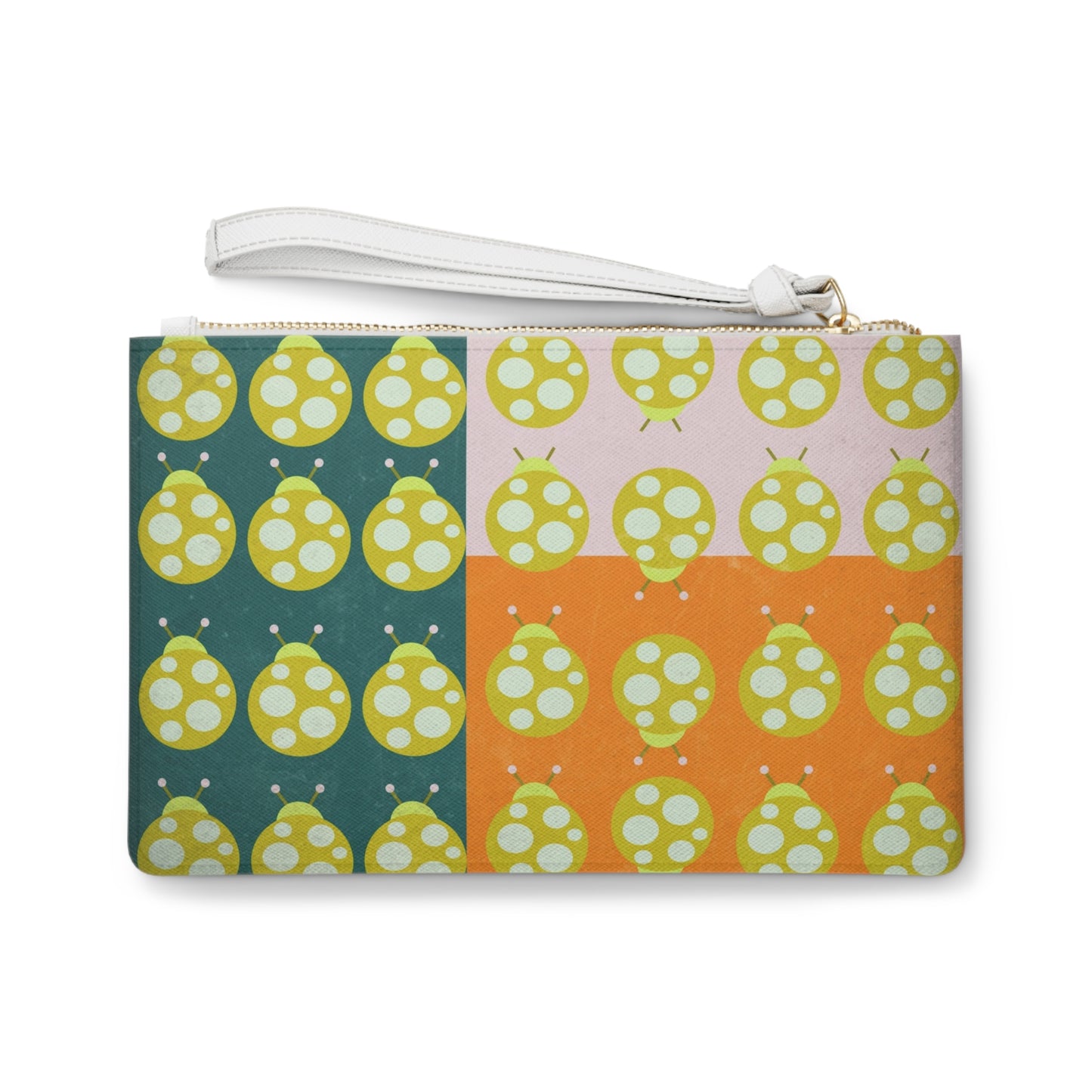 Tri Color Ladybug Clutch Bag