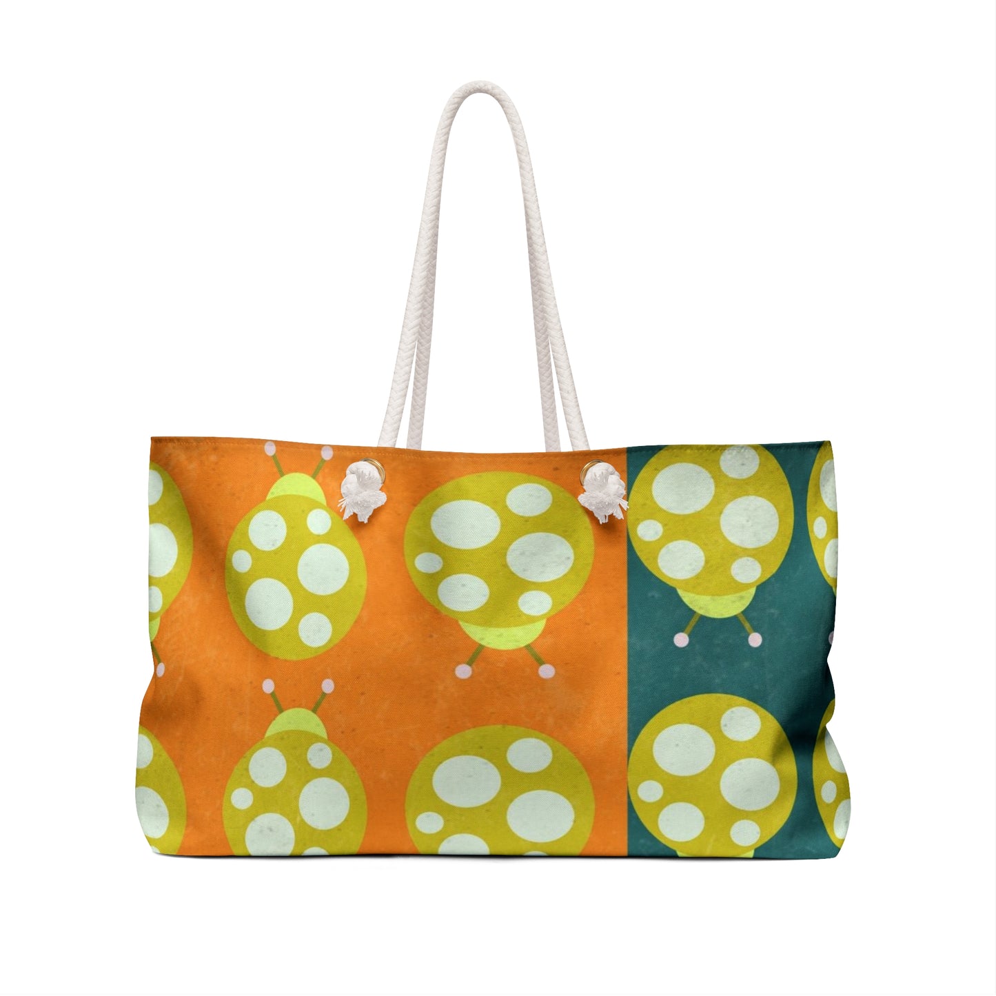 Tri Color Ladybug Weekender Bag