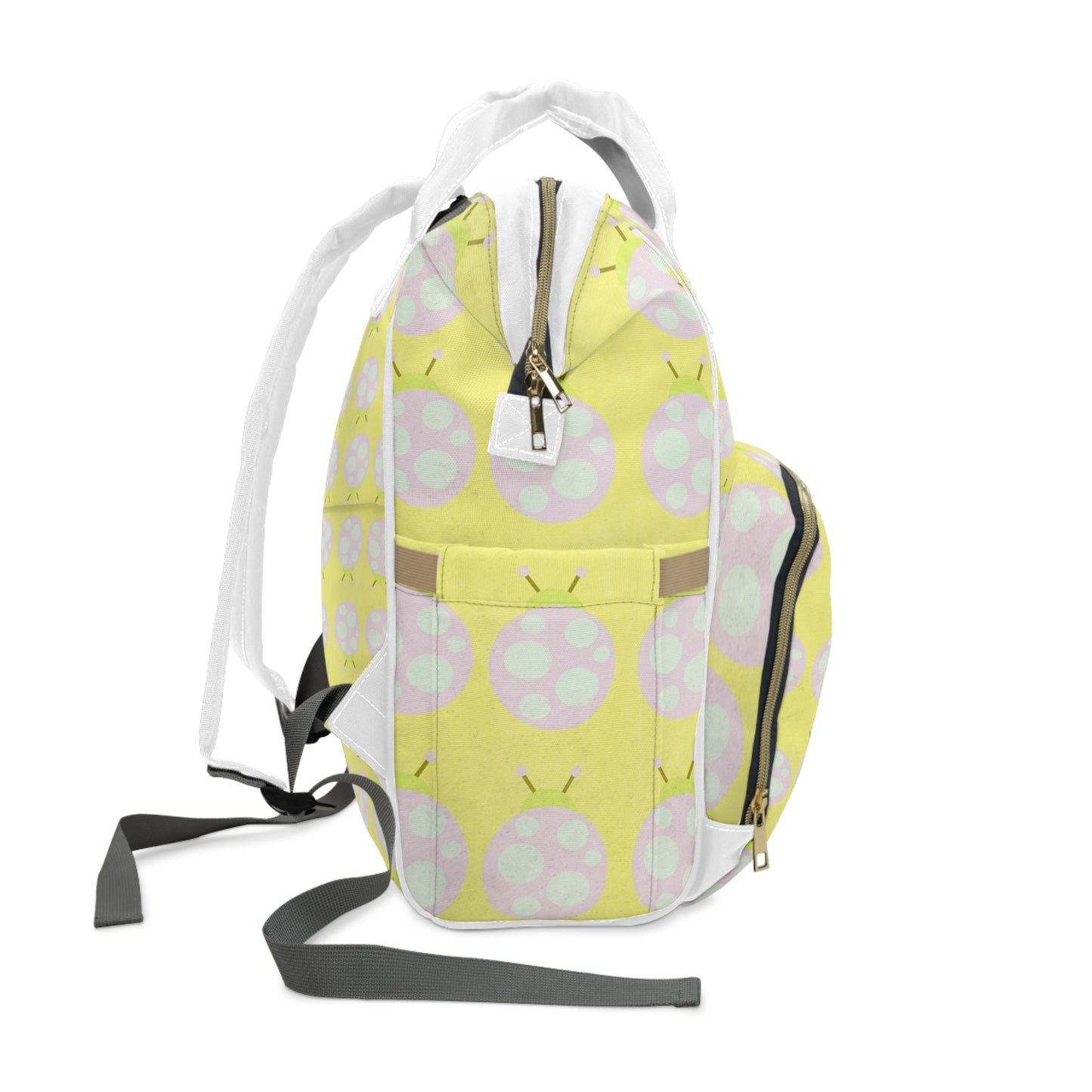 Pastel Ladybug Parade Multifunctional Changing Backpack