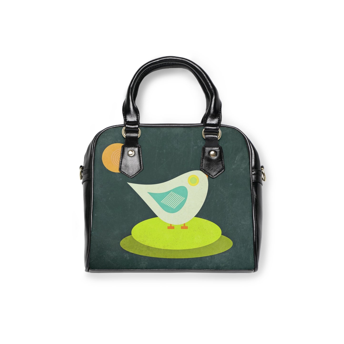 Blue Bird Shoulder Handbag