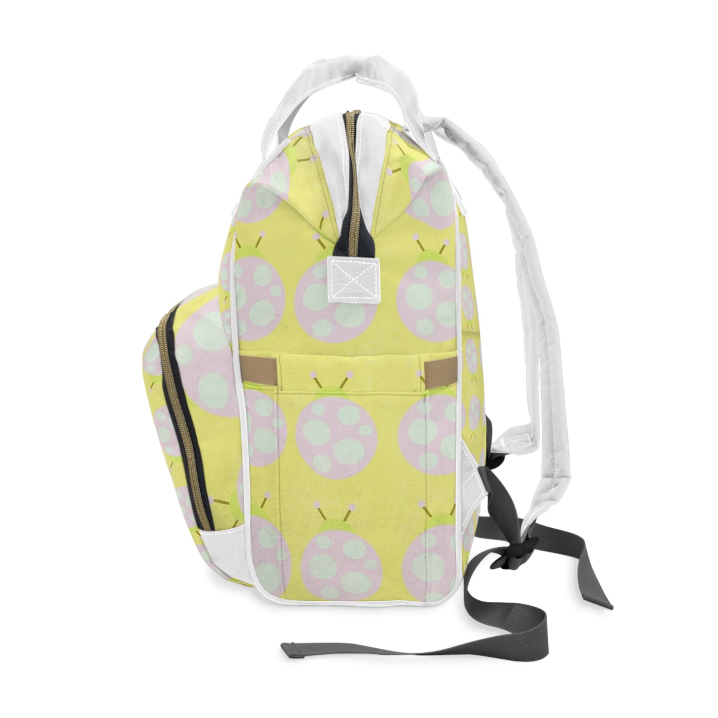 Pastel Ladybug Parade Multifunctional Changing Backpack