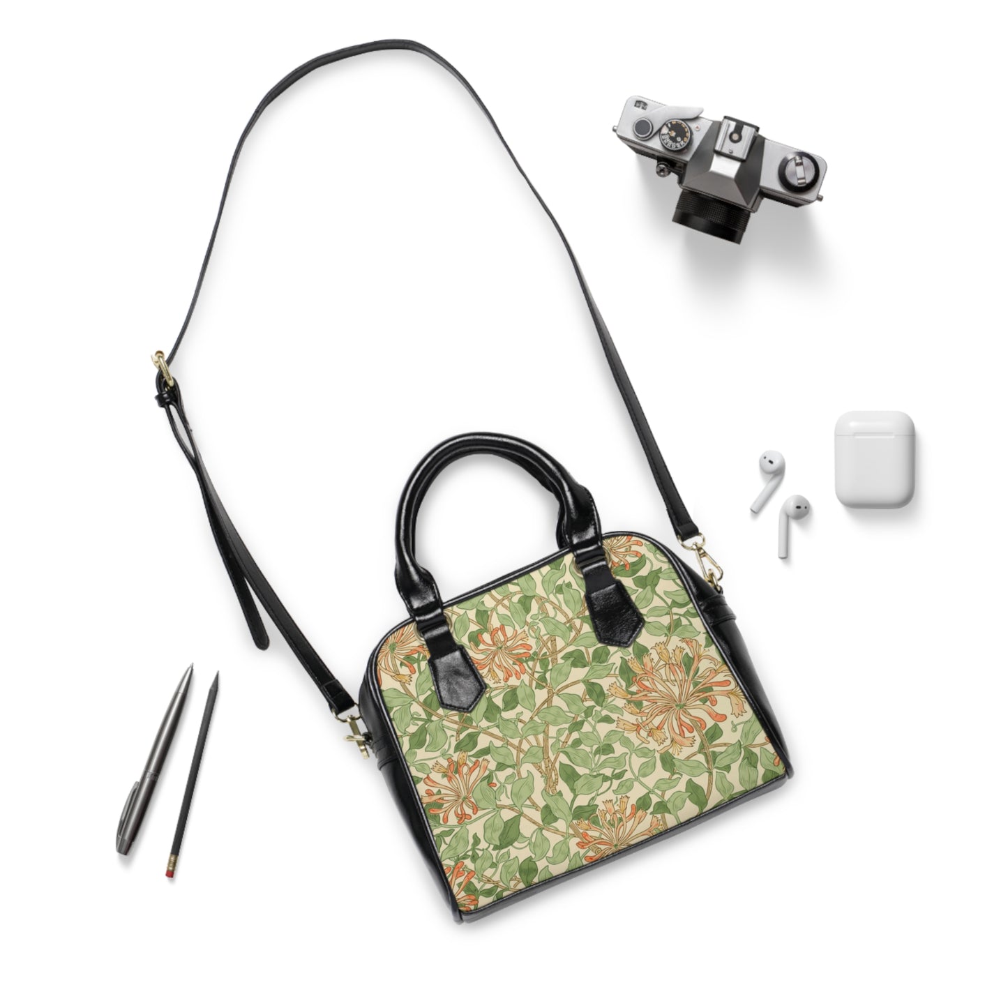 William Morris Light Honeysuckle Shoulder Handbag