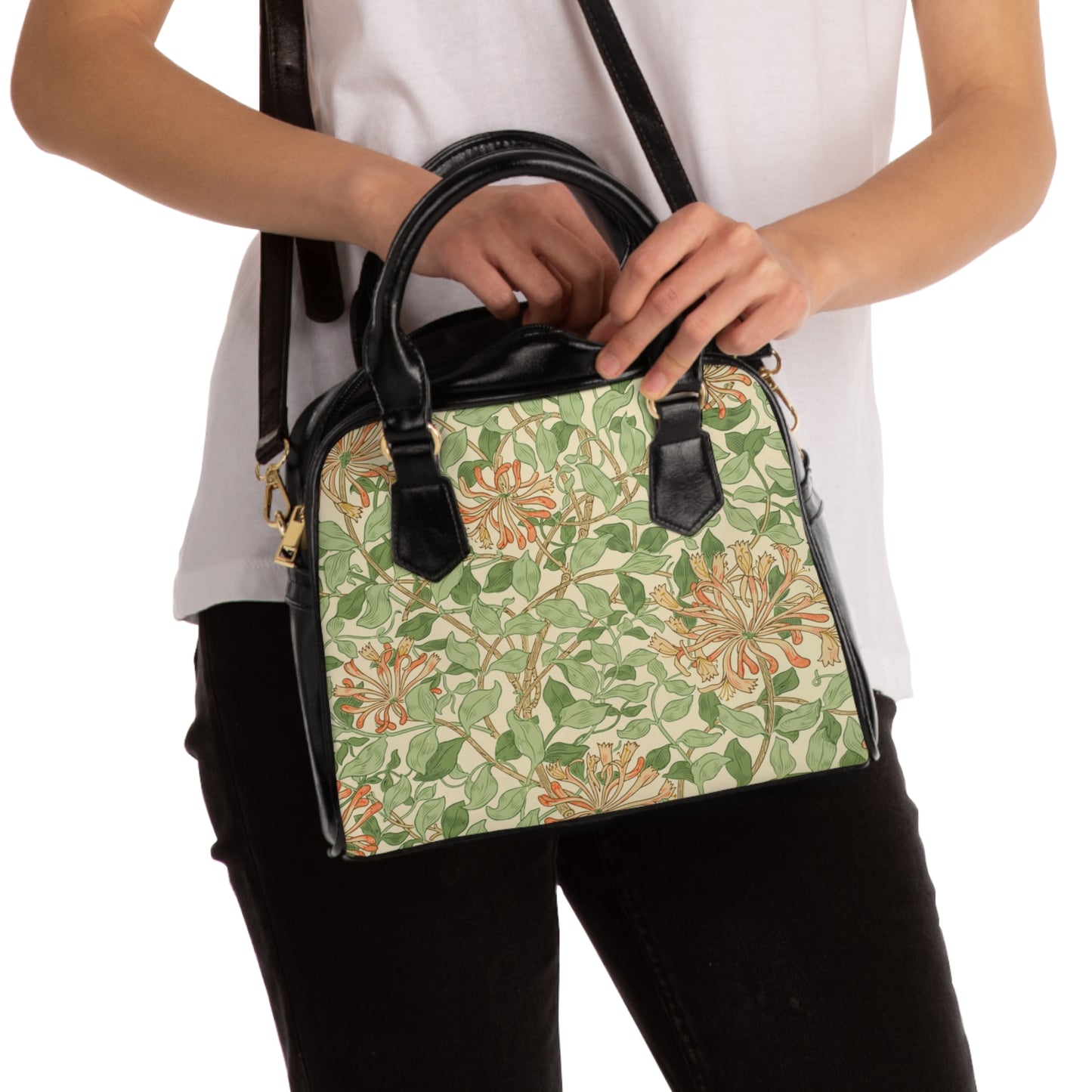 William Morris Light Honeysuckle Shoulder Handbag