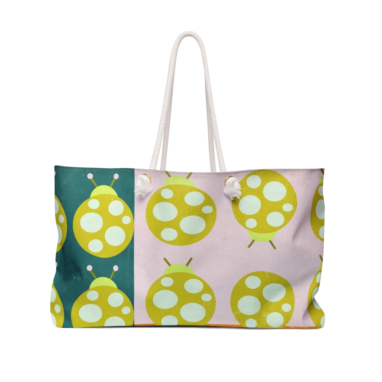 Tri Color Ladybug Weekender Bag