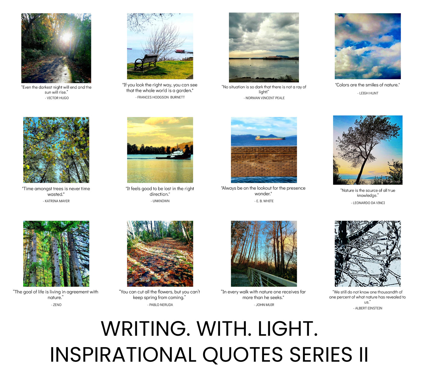 Writing. With. Light. Inspirational Quotes 2025 Wall Calendar Series II (US & CA)