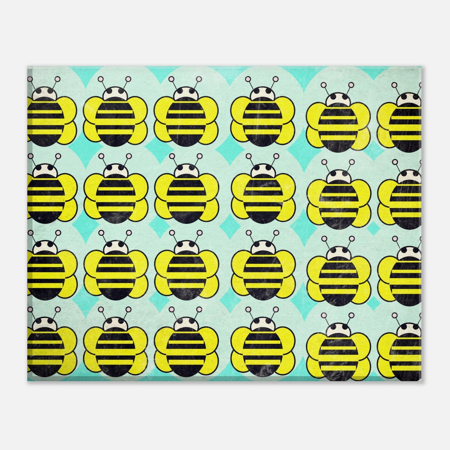 Buzzing Harmony Wrapped Canvas Wall Art Print