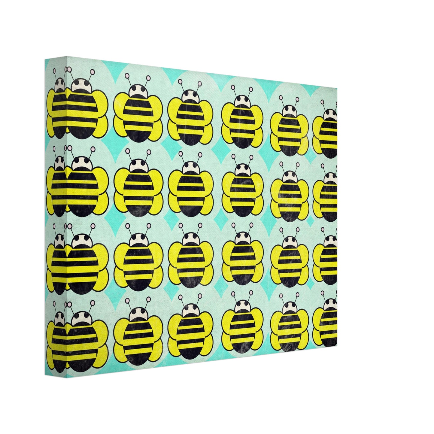 Buzzing Harmony Wrapped Canvas Wall Art Print