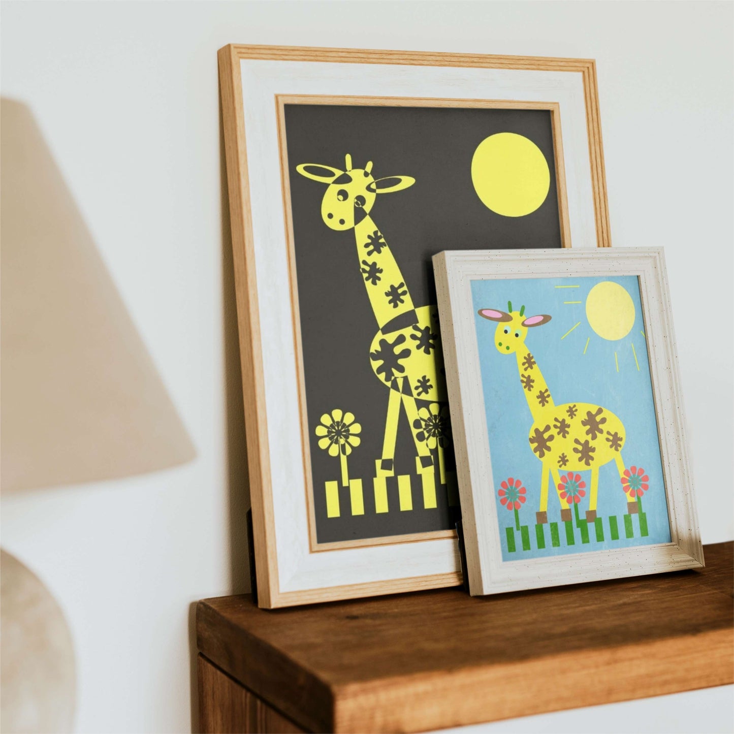 Giraffe Semi-Glossy Paper Wall Art Print