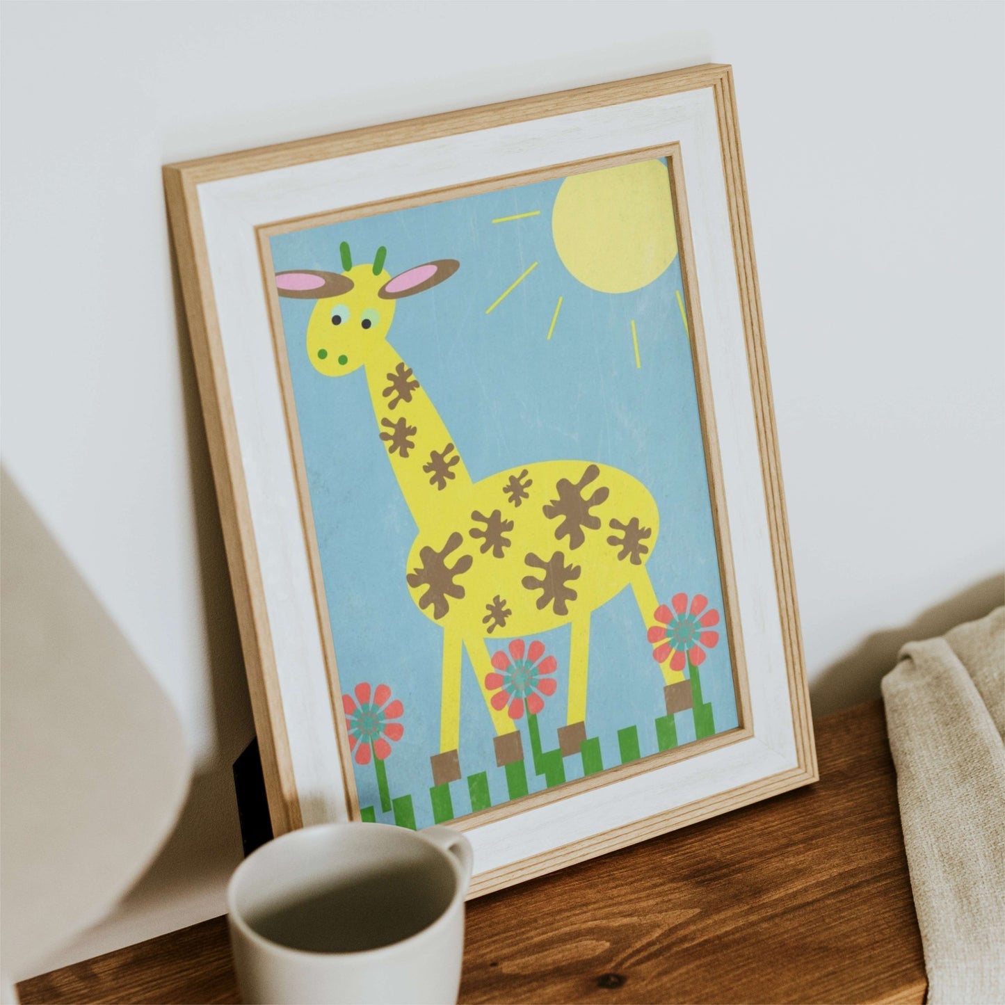 Giraffe Semi-Glossy Paper Wall Art Print