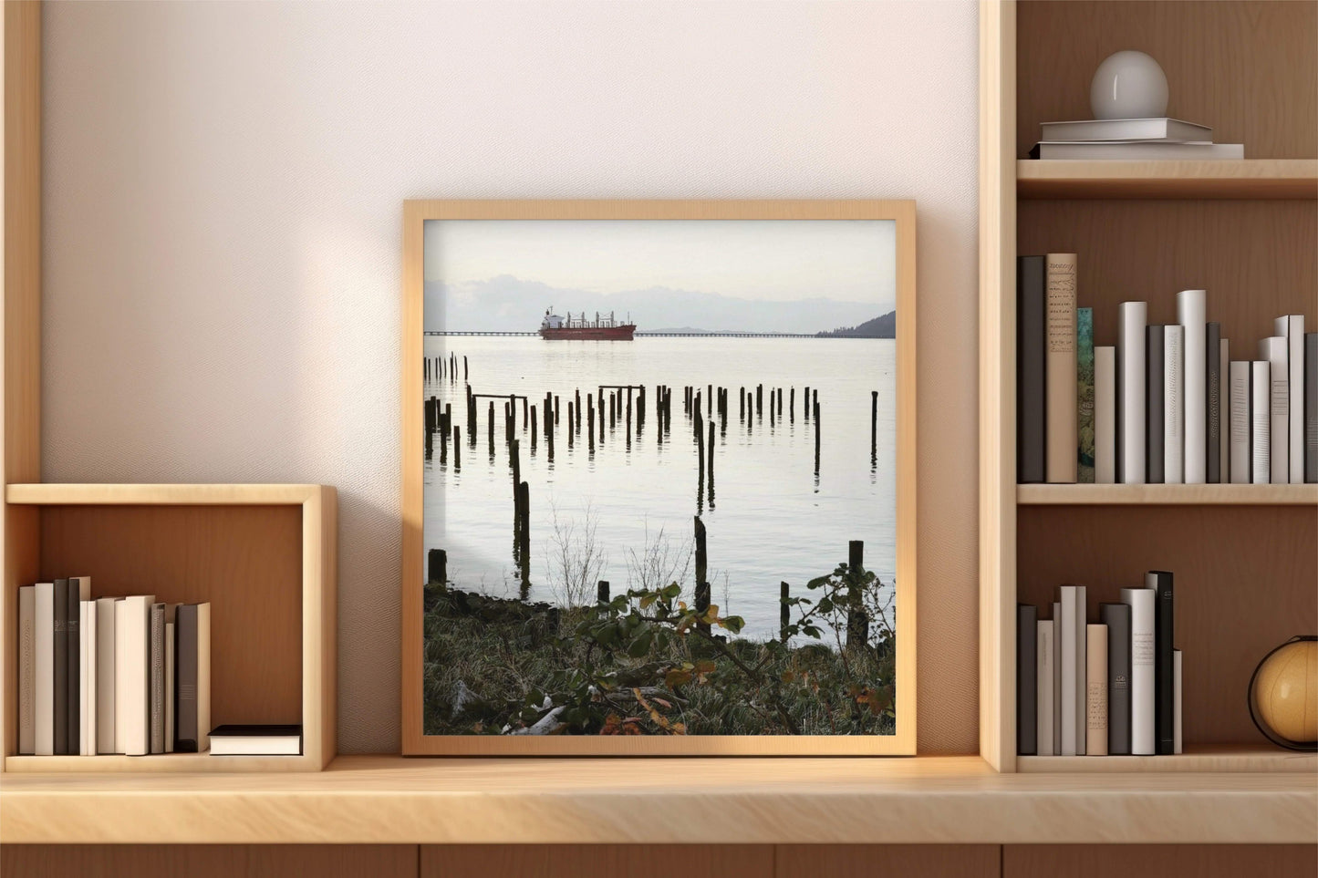 Composition of a Cargo Ship Museum-Quality Wall Art Print