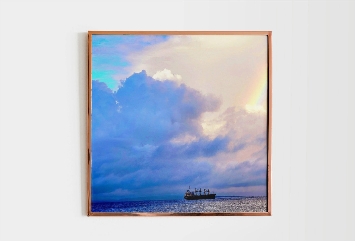 Rainbow Ship Museum-Quality Wall Art Print