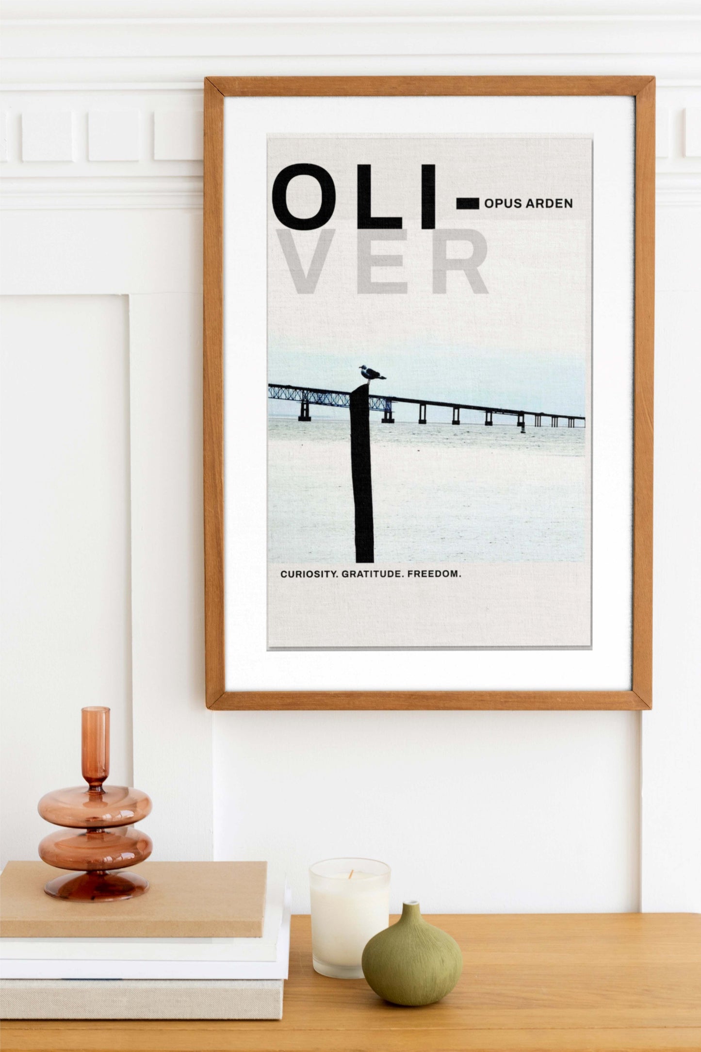 One by the Bridge Premium Semi-Glossy Paper Poster