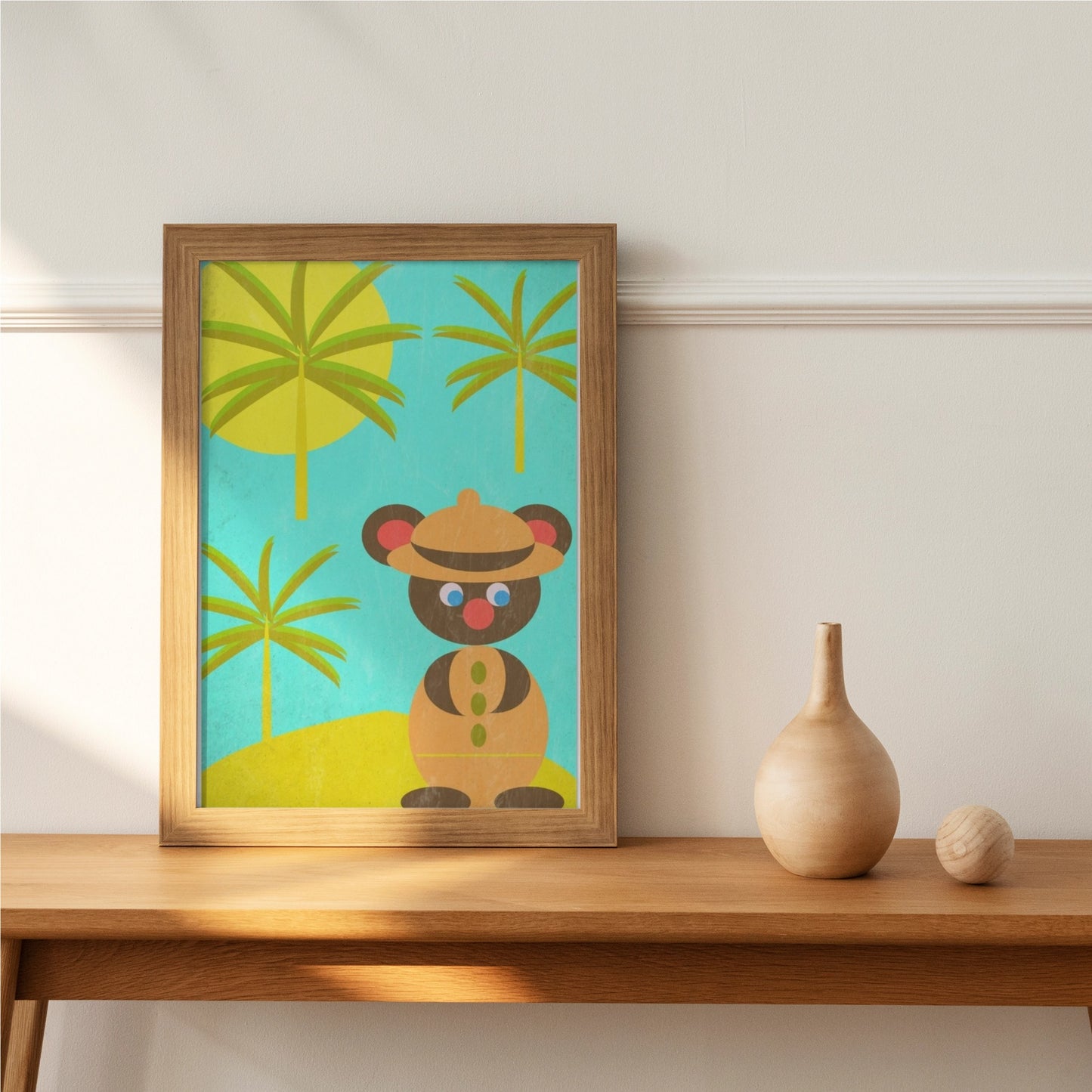 Safari Bear Semi-Glossy Paper Wall Art Print