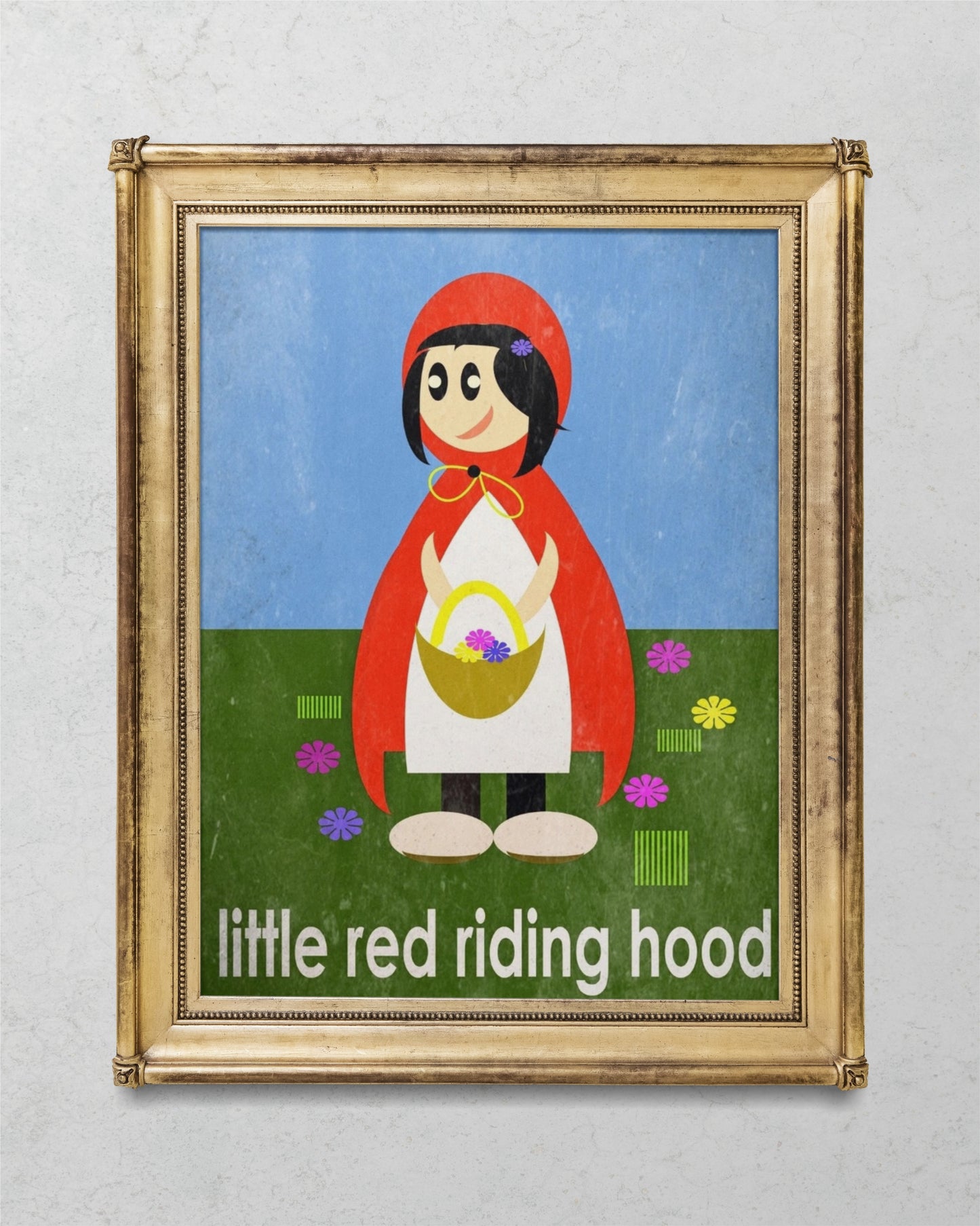 Little Red Riding Hood Semi-Glossy Paper Wall Art Print