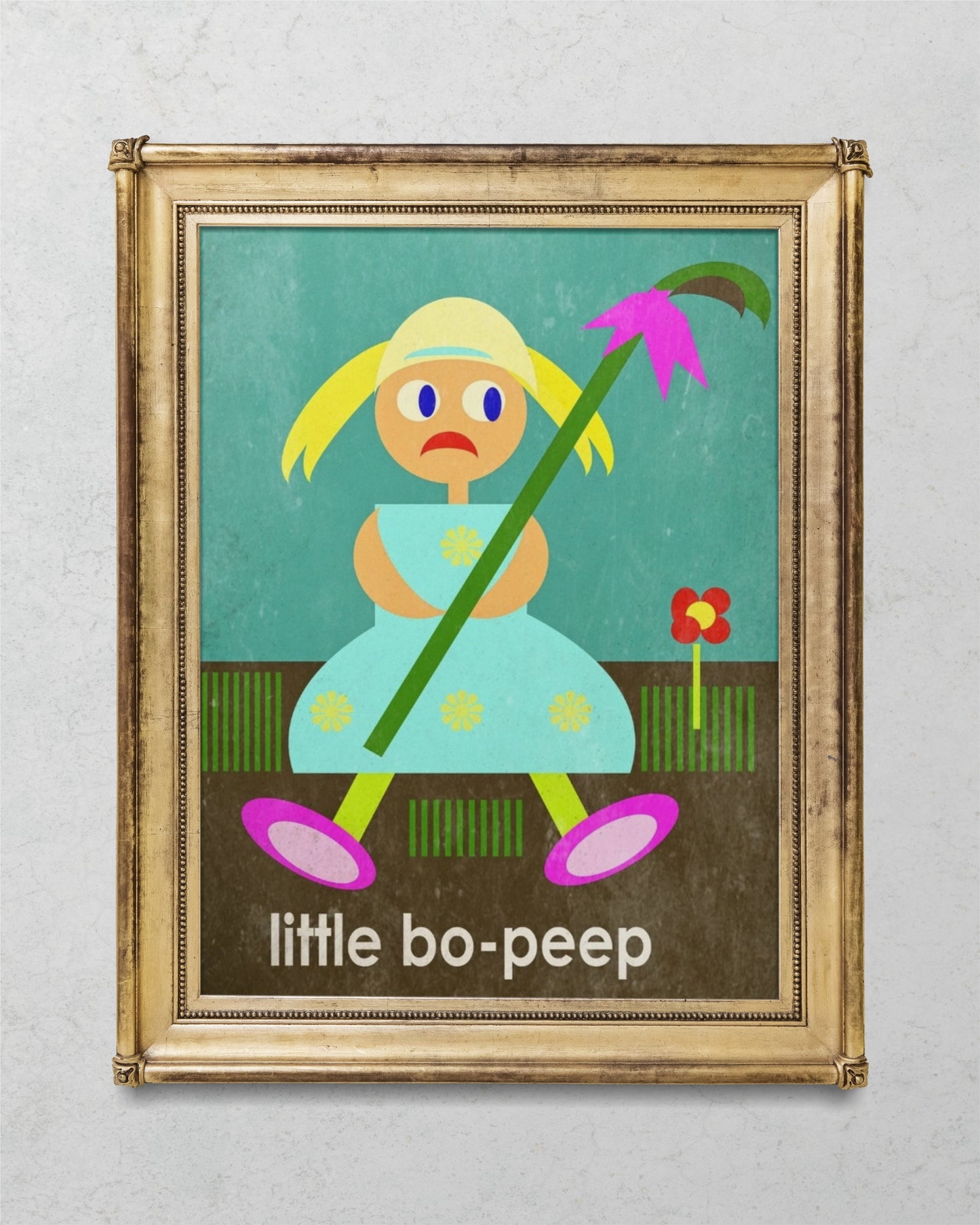 Little Bo- Peep Semi-Glossy Paper Wall Art Print