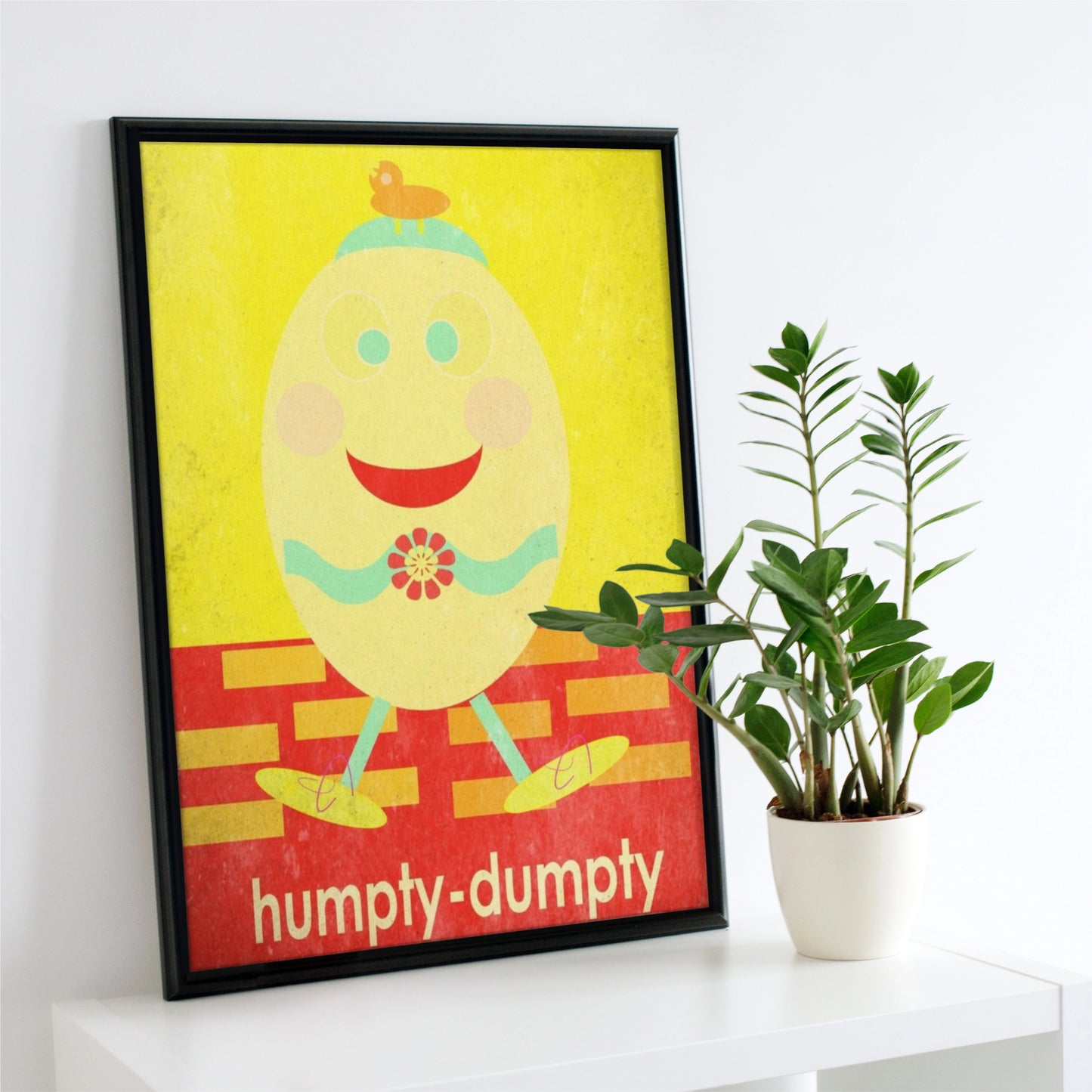 Humpty-Dumpty Semi-Glossy Paper Wall Art Print