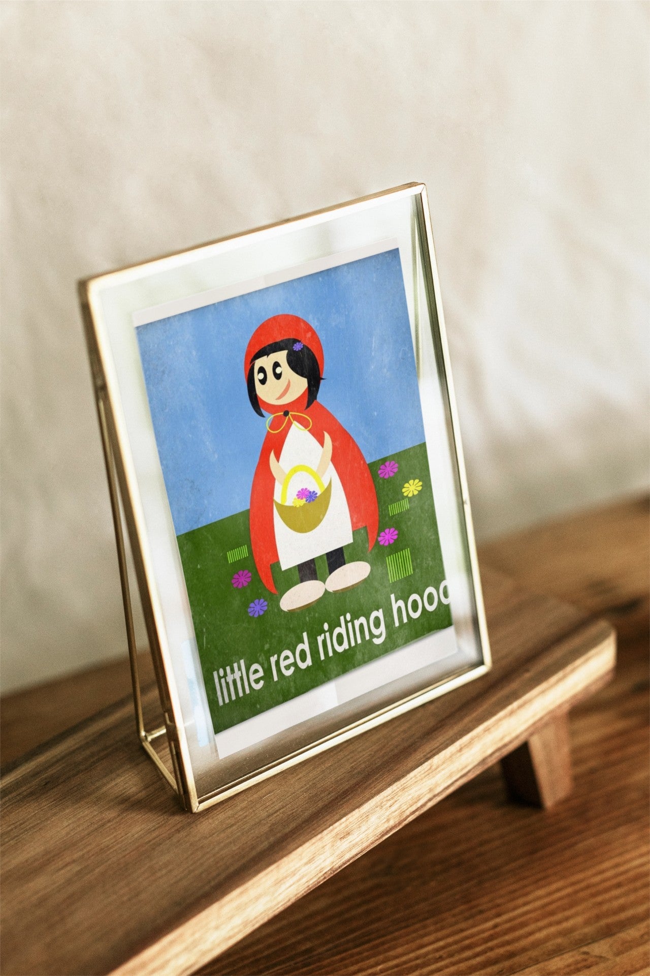 Little Red Riding Hood Semi-Glossy Paper Wall Art Print