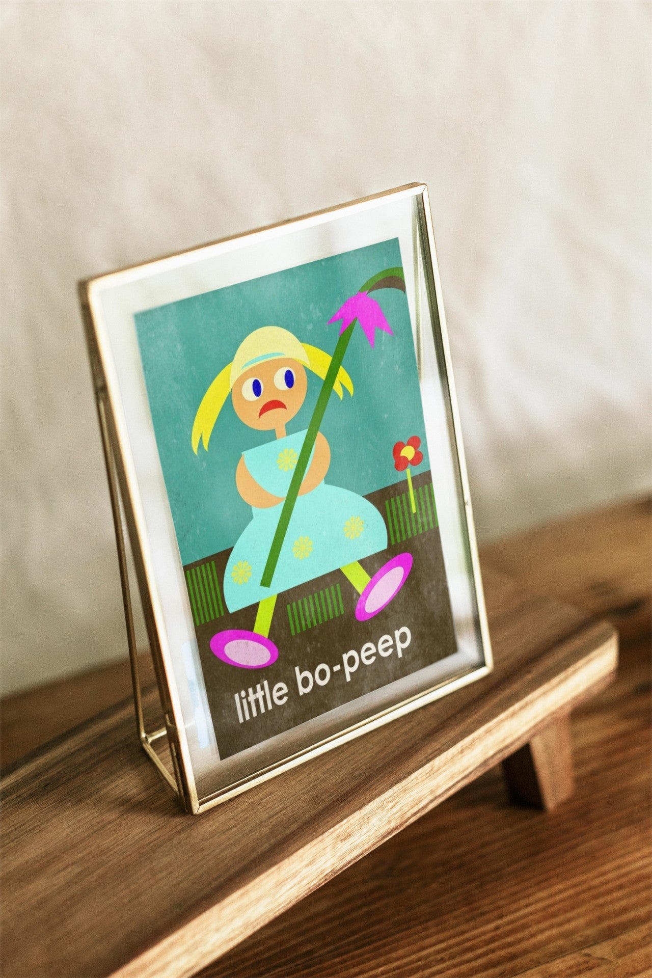 Little Bo- Peep Semi-Glossy Paper Wall Art Print