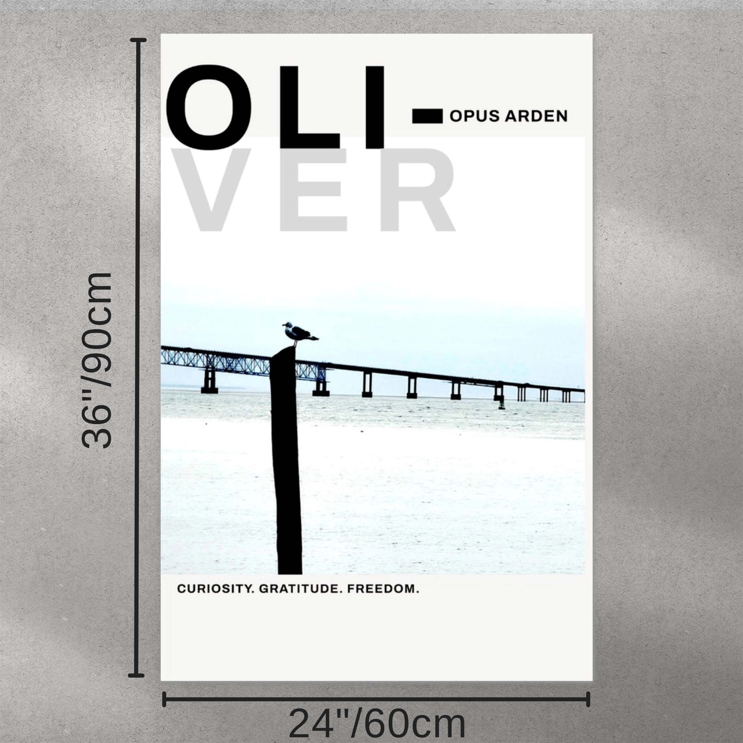 One by the Bridge Premium Semi-Glossy Paper Poster