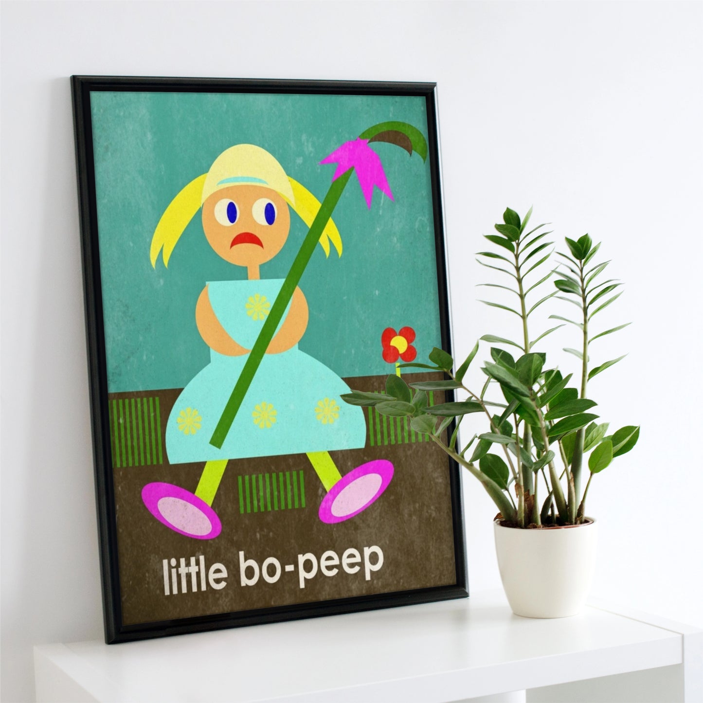 Little Bo- Peep Semi-Glossy Paper Wall Art Print